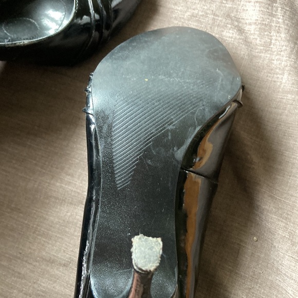 Black Peep Toe Heels - Picture 7 of 7